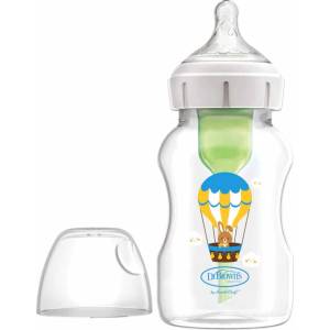 Dr. Brown's Шише Dr. Brown’s - Options+, Anti-Colic, Wide-Neck, Балони, 330 ml (72239325759) - ozone