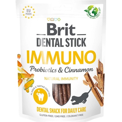 Brit Dental Stick Immuno s probiotikami a škoricou 3 x 7 kusov 251 g