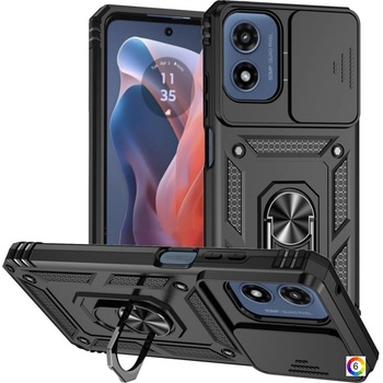Motorola Moto G Play (2024) Удароустойчив Ring Holder/Lens Protector Калъф и Протектор