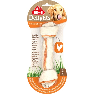 8in1 85г Delights 8in1 кокали за дъвчене - лакомство кучета с пиле