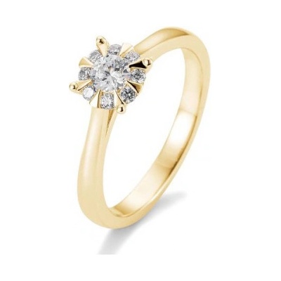 Sofia Diamonds prsteň zo žltého zlata s diamantom BE41 05765 Y