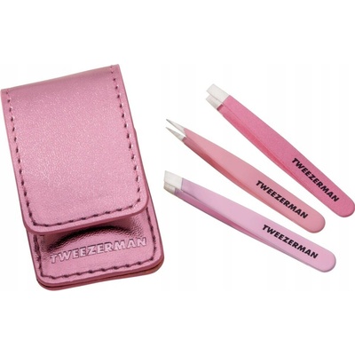 Tweezerman Micro Mini Tweezer Set mini cestovní sada pinzet Slant – Zboží Dáma