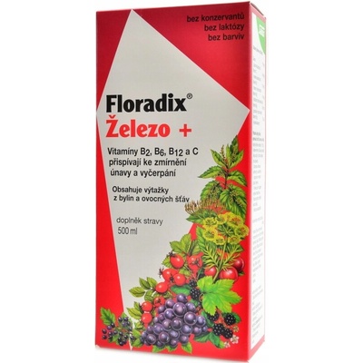 Floradix železo a vitamíny tekutý 500 ml