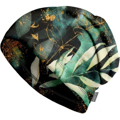 Unuo dětská čepice z teplákoviny Homeless Listy a větvičky