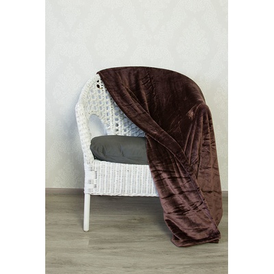 TP Mikro flanel deka Premium Hnědá 150x200