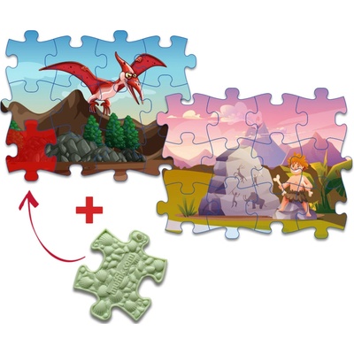 MUFFIK Everlasting Dinosaury/Pravek Pterodaktyl/Malý pračlovek 12 dielov