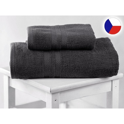 Pemitex Osuška LINDA tmavě šedá 70 x 140 cm