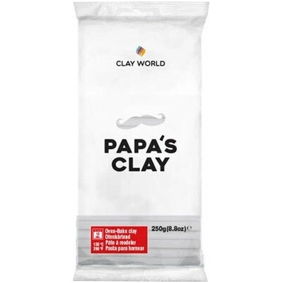 Papa's Clay Polymer Clay 250g - Bílá