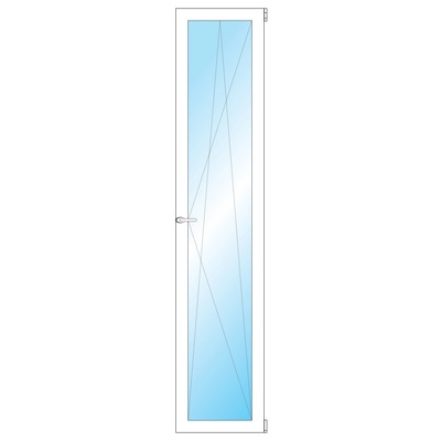 OKNA HNED Plastové okno 49x204 cm bílé otevíravé a sklopné pravé