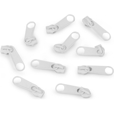 Jezdec ke spirálovým zipům 5 mm pro metráž typu POL 101 bílá