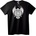 NOONEBRAND Тениска Череп с Крила и Кръст - 5XL, White