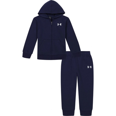 Under Armour Бебешки комплект Under Armour Branded Logo Fz Set Baby Boys - Navy/White