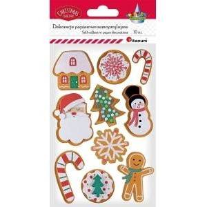 TITANUM 3D Adhesive Paper Decorations 10pcs