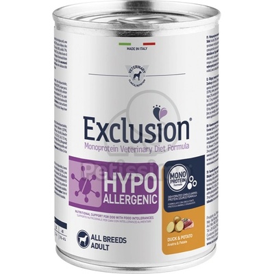 Exclusion Hypoallergenic - Duck & Potato 400 g