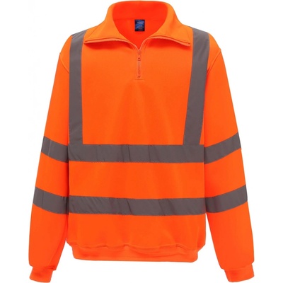 Yoko reflexná mikina HVK06 Fluorescent Orange