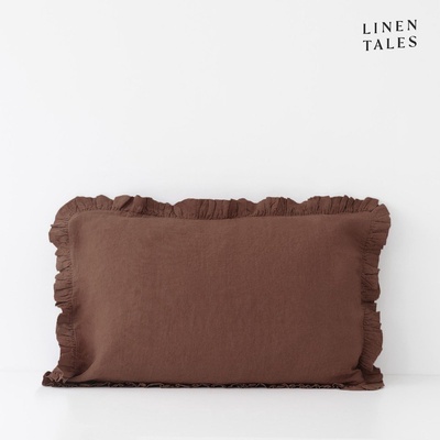 Linen Tales Ленена калъфка за възглавница 50x60 cm Chocolate - Linen Tales (LT-PCFR-50x60-CHO)