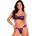Комплект, сутиен и прашки от флорална дантела - Tivolea Set Violet S/M (D-244625)