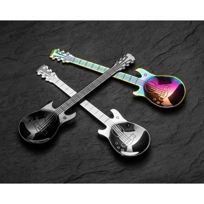 Master Čajová lyžička gitara 3 ks color