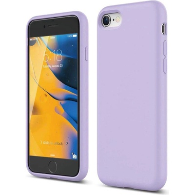elago Silicone Case - качествен силиконов (TPU) калъф за iPhone SE (2020), iPhone 8, iPhone 7 (лилав)