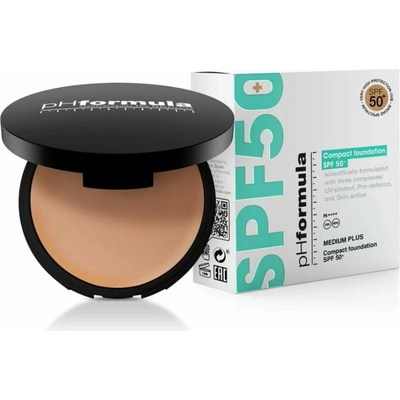 pHformula Compact foundation SPF 50+ Kompaktní make-up SPF 50+ Medium Plus Shiny finish 10 g
