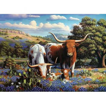 Ravensburger - Puzzle Cattle in the meadow - 500 piese