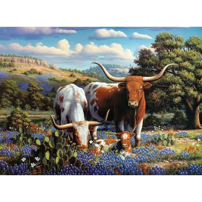 Ravensburger - Puzzle Cattle in the meadow - 500 piese