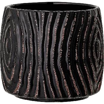 Bloomingville Кашпа Hena черна (82050072)