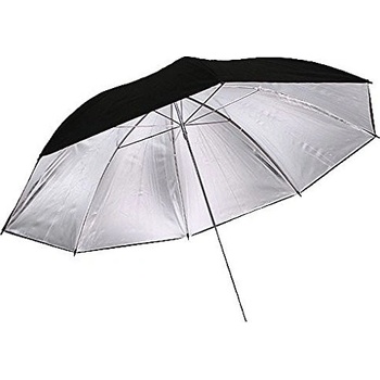 TGstudio Štúdiový dáždnik strieborno/čierny 84cm