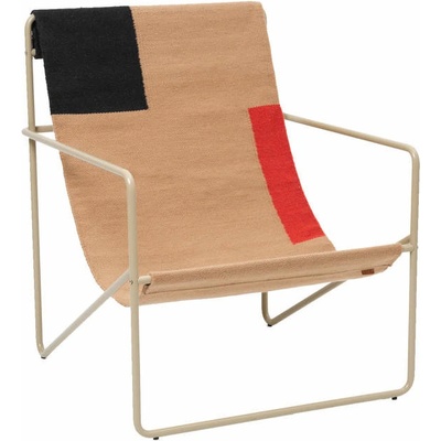 Ferm Living křeslo Desert Lounge Chaircashmere/block