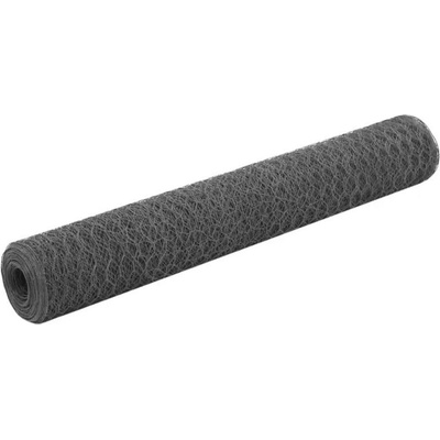 zahrada-XL Pletivo ke kurníku ocel PVC vrstva 25 x 1 m šedé