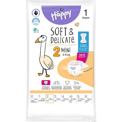 Bella Baby Happy Soft&Delicate 3-6 kg 1 ks