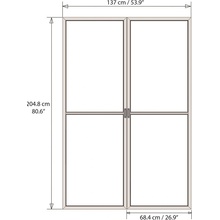 Palram Dveře s moskytiérou pro Torino 3 x 4,25 m šedé