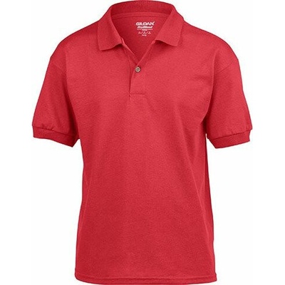 Jersey polo tričko Gildan červená