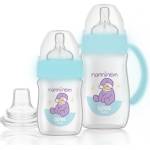 Wee Baby Комплект шишета Wee Baby - Nanninom, широко гърло, 0-6 м (603) - ozone