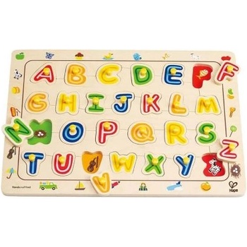 Hape - Дървен образователен пъзел - Да научим английската азбука (E1501)