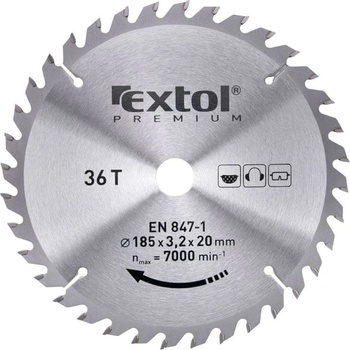 EXTOL PREMIUM Kotouč pilový s SK plátky, O 210x3,0x30mm, 40T (8803236)