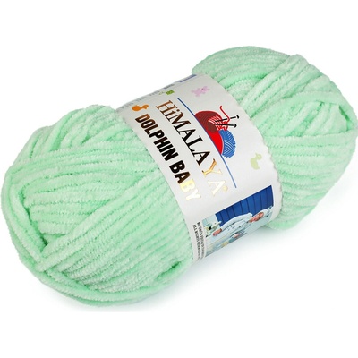 Pletací žinylková příze Dolphin Baby 100 g mint 1 ks