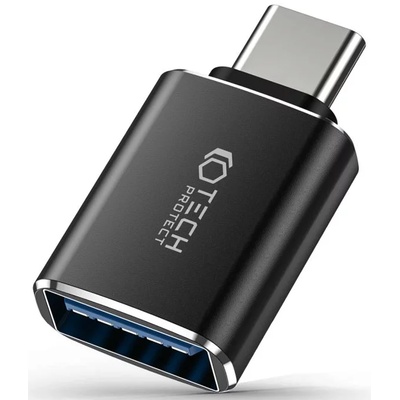 Tech-Protect ultraboost адаптер type-c към usb otg черен (9490713932858)