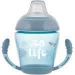 Canpol babies Неразливаща се чаша с дръжки Canpol - Sea Life, 230 ml, Синя (56/501_gry)