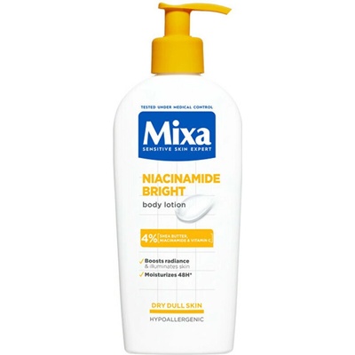 Mixa Telové mlieko pre suchú pokožku Niacinamide Bright (Body Lotion) 250 ml