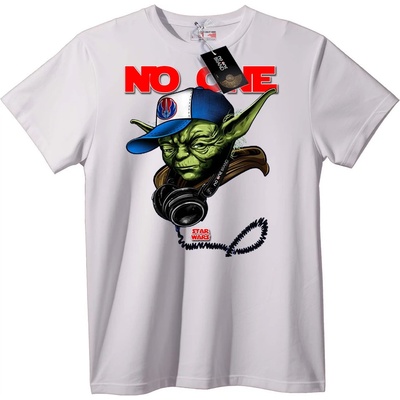 NOONEBRAND Тениска Никой Yoda Star Wars - 2XL, White