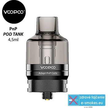 VOOPOO PnP Clearomizér Pod Tank Černa 4,5ml