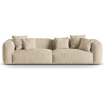 Micadoni Бежов кадифен модулен диван 320 cm Martina - Micadoni (MIC_4S_120_F1_MARTINA1)