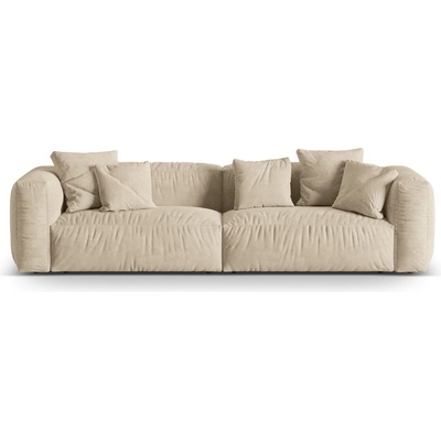 Micadoni Бежов кадифен модулен диван 320 cm Martina - Micadoni (MIC_4S_120_F1_MARTINA1)