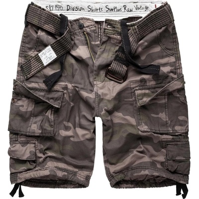 Šortky Surplus Division black camo