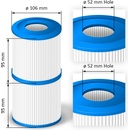 Crystalline Pool Spa Filter Filtrační kartuše Intex D - 3BTZ0023 - SC828