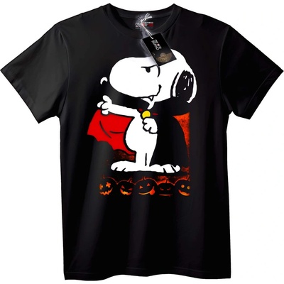 NOONEBRAND Тениска Snoopy Вампир Хелоуин - 2XL, White