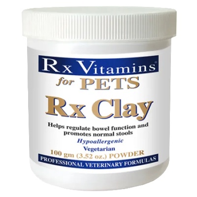 Rx Vitamins Inc RX Clay - за нормализиране на чревната функция и нормални фекалии, за кучета и котки, на прах 100 гр, Rx Vitamins САЩ - 8840