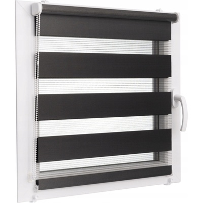VOPPI ROLETA DEN A NOC 85x150 CM ČERNÁ