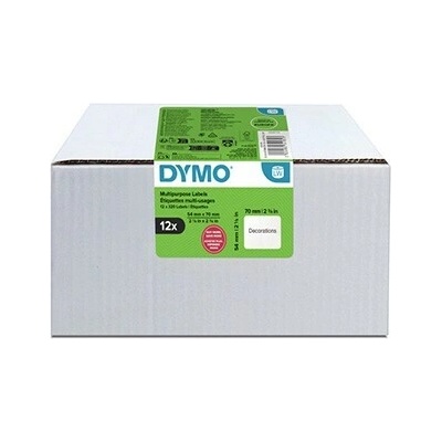 Dymo 2234185, 70mm x 54mm, na diskety, biele, originálne papierové štítky, 12 x 320 ks
